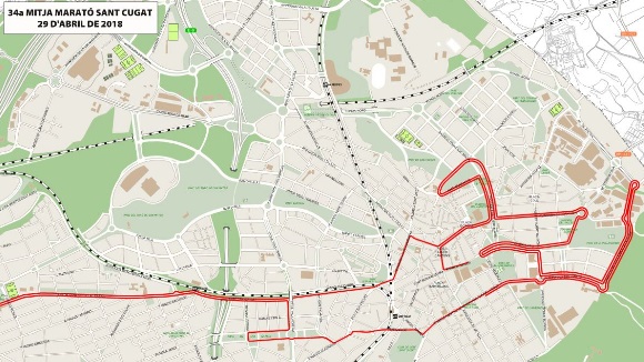 Afectacions de la Mitja Marat de Sant Cugat