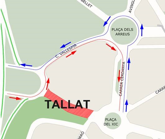 Afectacions al trànsit dilluns i dimarts per les obres / Foto: Ajuntament Afectacions al trànsit dilluns i dimarts per les obres / Foto: Ajuntament