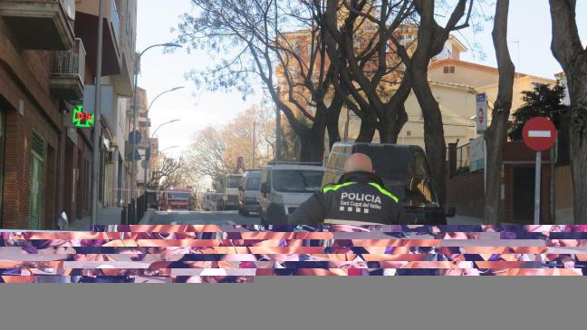 El passeig de Sant Mag tallat per una fuita de gas / Foto: Cugat.cat