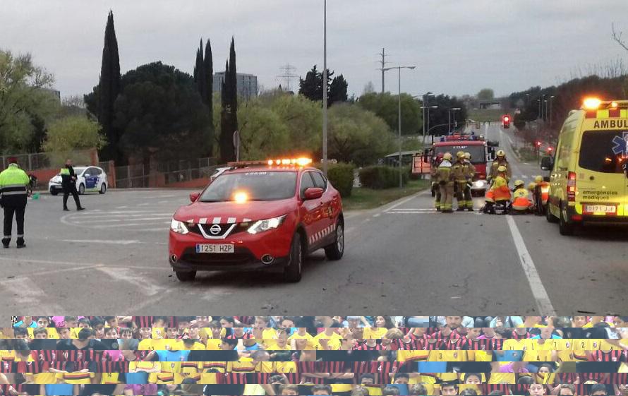 L'accident ha estat a la carretera de Rub / Foto: Bombers