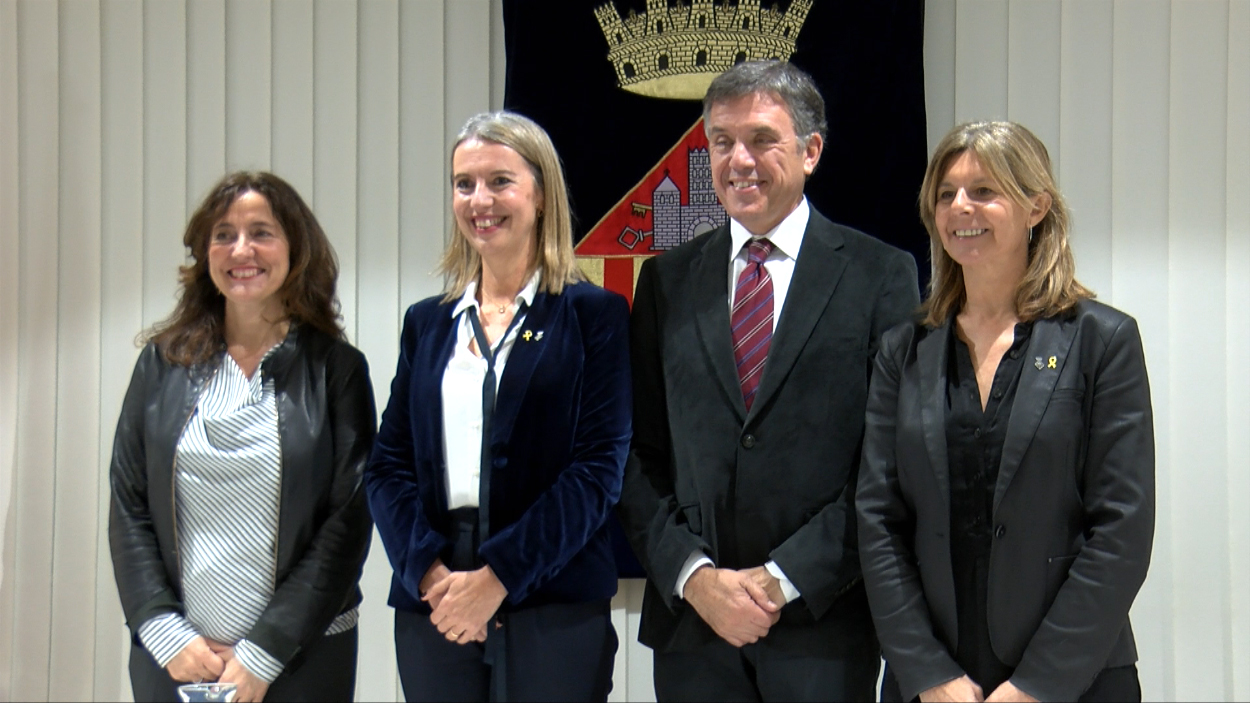 Mercè Conesa, Mireia Ingla, Lluís Recoder i Carmela Fortuny / Foto: Cugat Mèdia