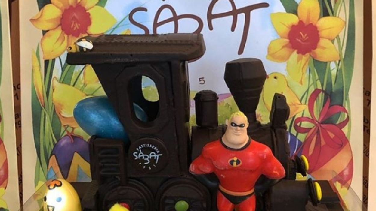 Figura de xocolata de 'Los increibles'