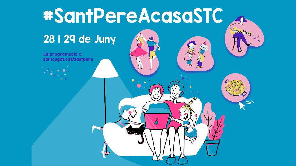 Cartell d'aquest Sant Pere a casa / Foto: Ajuntament