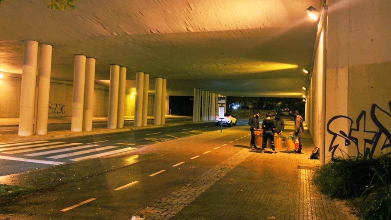 Quan plou, Karabassà assajava sota un pont per no mullar-se / Foto: Cedida