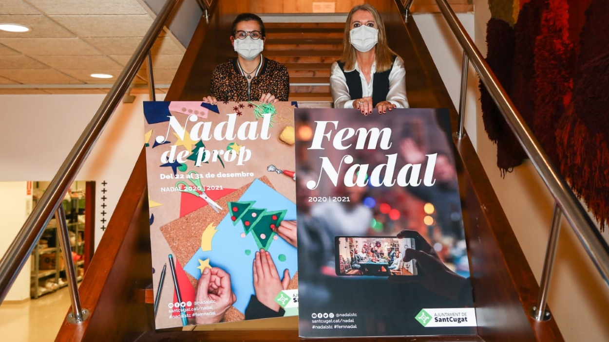 La tinenta d'alcaldia de Cultura, Esther Madrona, i l'alcaldessa, Mireia Ingla / Foto: Lali Puig - Ajuntament