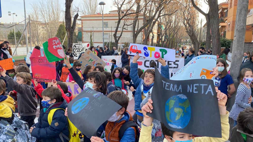'Revolta Escolar' a l'escola Collserola / Foto: Cugat Mèdia